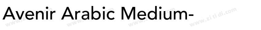 Avenir Arabic Medium字体转换